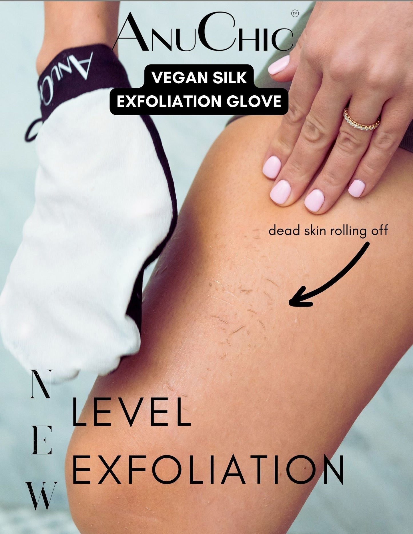 AnuChic Vegan Silk Body Deep Exfoliating Glove